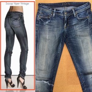 Fidelity Denim Skinny Scoop Viper Vintage